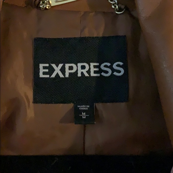 SOLD !! Express leather jacket - Picture 2 of 4